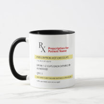RX Prescription Hot Chocolate Mug