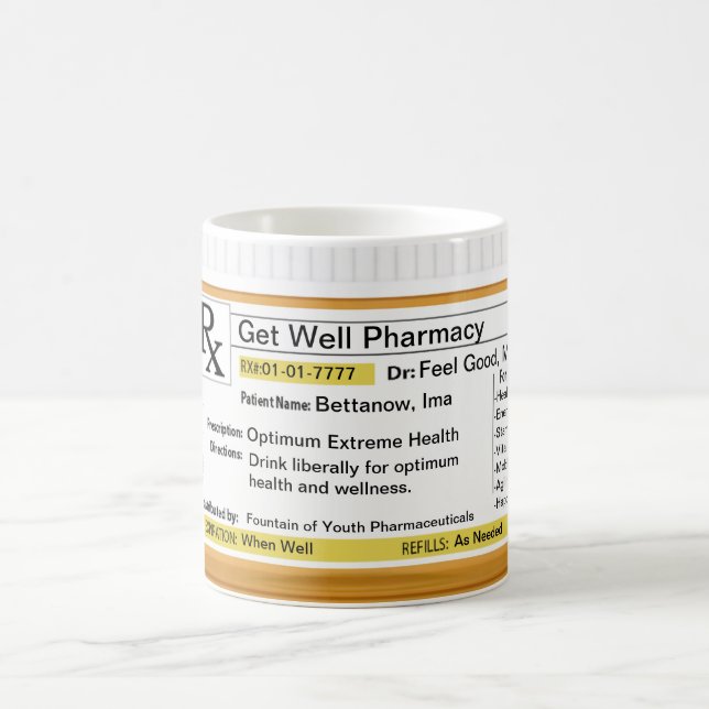 RX Prescription Mug (Center)