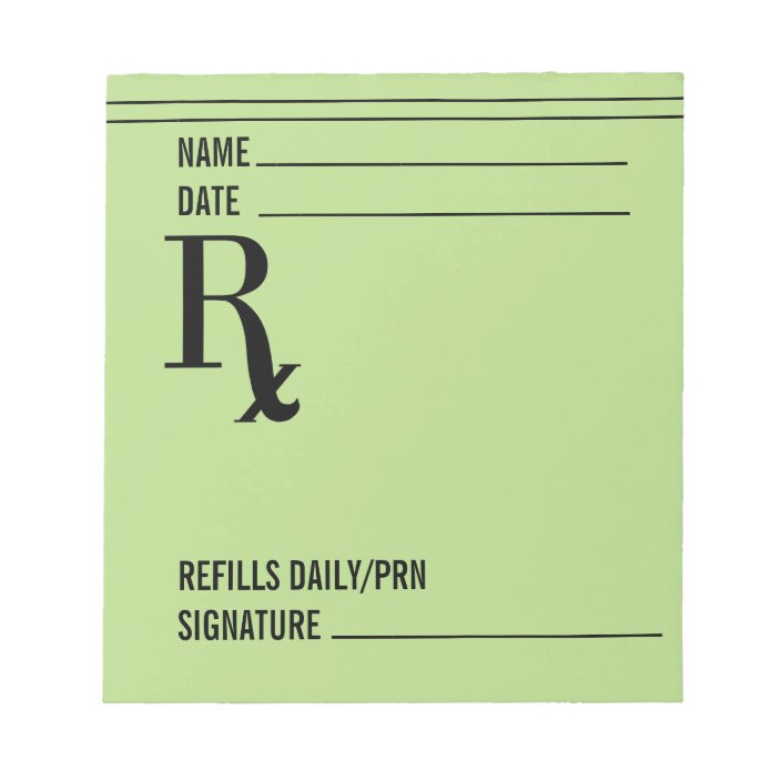 Rx Prescription Pad 2