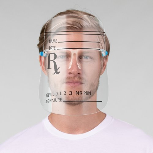 Rx Prescription Pad Face Shield