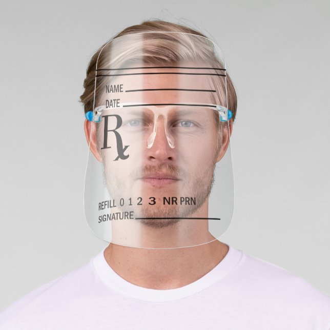Rx Prescription Pad Face Shield (Insitu)