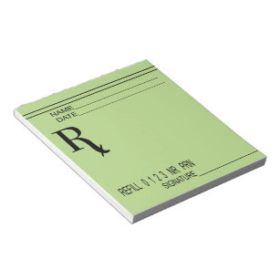 Rx Prescription Pad - Write Your Own Prescription!