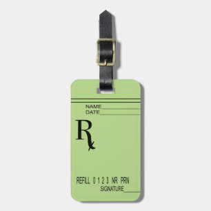 Rx Prescription Pad - Write Your Own Prescription! Luggage Tag