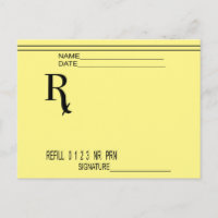 Rx Prescription Pad - Write Your Own Prescription!