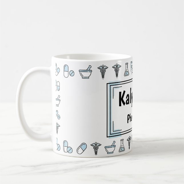 RX Style Personalized Pharmacist Mug (Left)