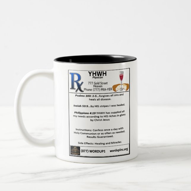Rx-YHWH Two-Tone Coffee Mug (Left)