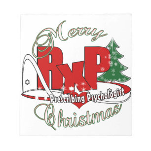 RxP Christmas Prescribing Psychologist. Notepad