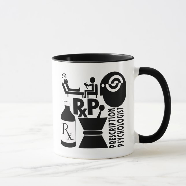 RxP LOGO  Prescription Psychologist Mug (Right)