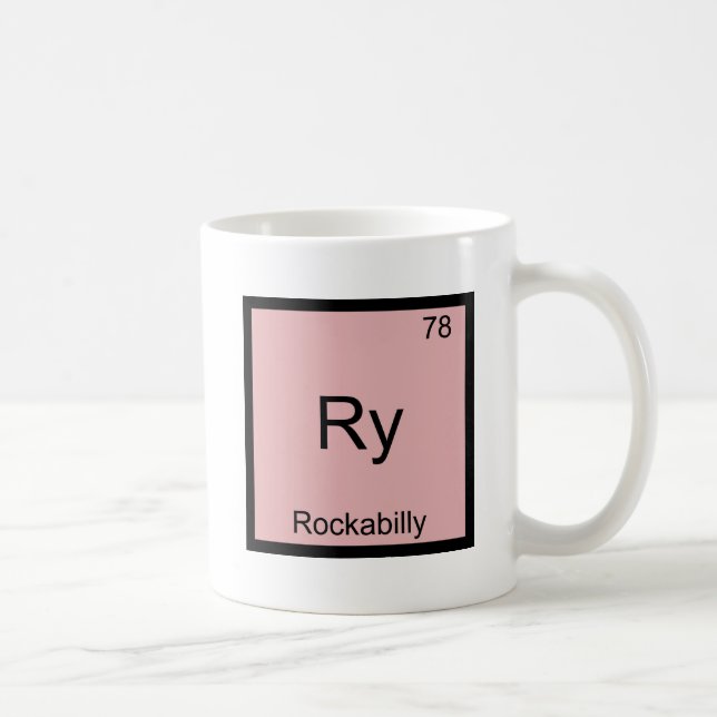 Ry - Rockabilly Funny Chemistry Element Symbol Tee Coffee Mug (Right)
