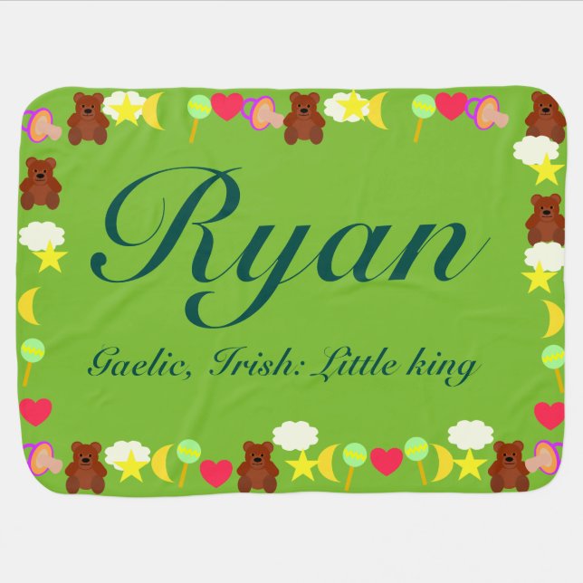 Ryan Baby Blanket Template (Horizontal)