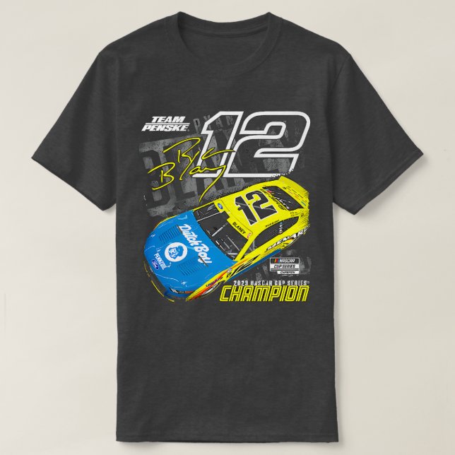 Ryan Blaney 2023 NasCup Champion T-Shirt (Design Front)
