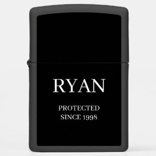 Ryan – Clean Modern Strength with a Identity Zippo Lighter