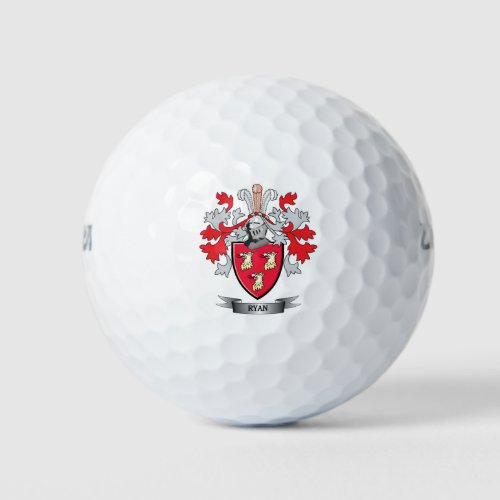 Ryan Coat of Arms Golf Balls
