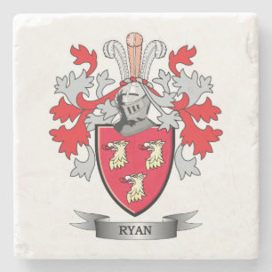 Ryan Coat of Arms Stone Coaster