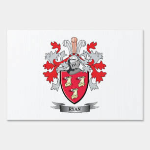 Ryan Coat of Arms Yard Sign