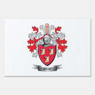 Ryan Coat of Arms Yard Sign