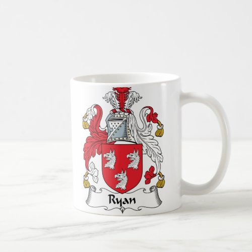 Ryan Family Crest Coffee Mug
