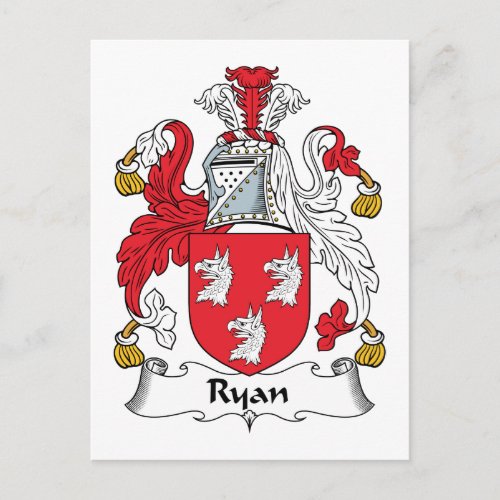 Ryan Family Crest Postcard