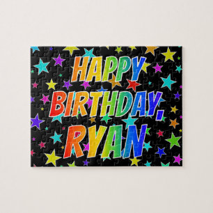 "RYAN" First Name, Fun "HAPPY BIRTHDAY" Jigsaw Puzzle