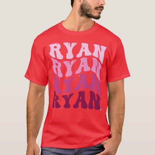 Ryan First Name Personalized Retro Birthday TShirt