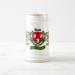 Ryan Irish Shield Beer Stein