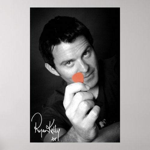 Ryan Kelly Music _ Poster signed _ Pick