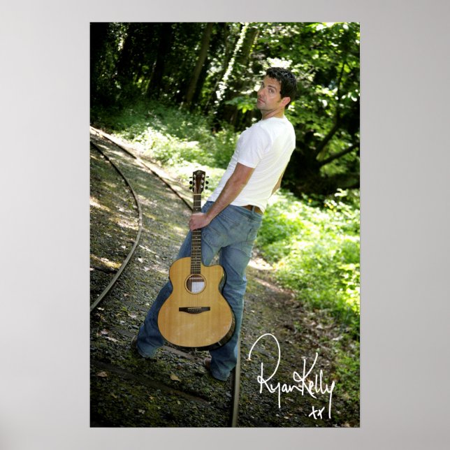 Ryan Kelly Music - Poster "signed" - Tracks (Front)
