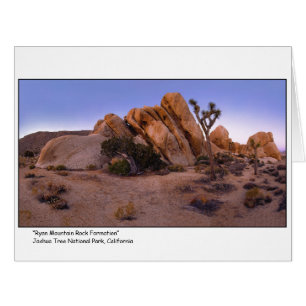 " Ryan Mountain Rock Formation " Cards