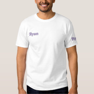 Ryan Name Embroidered, Embroidered T-Shirt