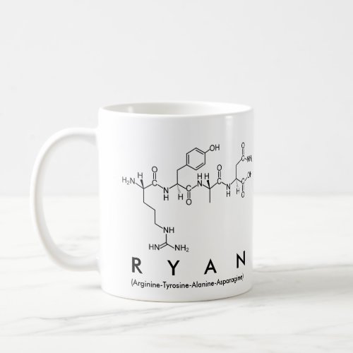 Ryan peptide name mug