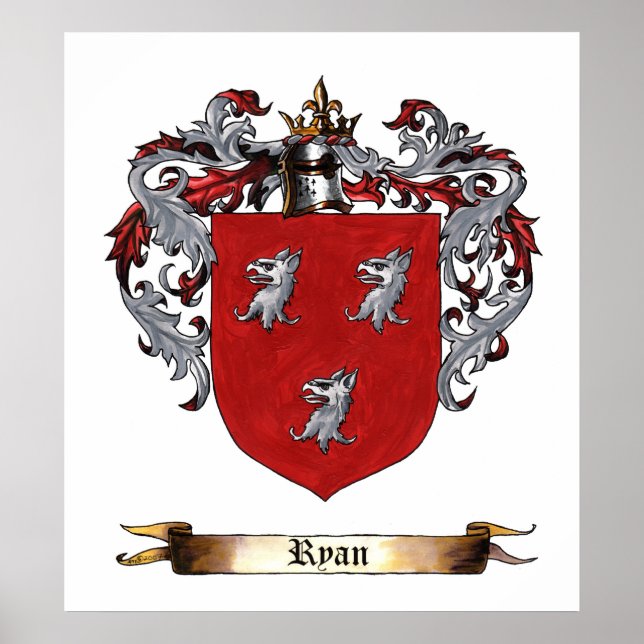 Ryan Shield of Arms Poster (Front)