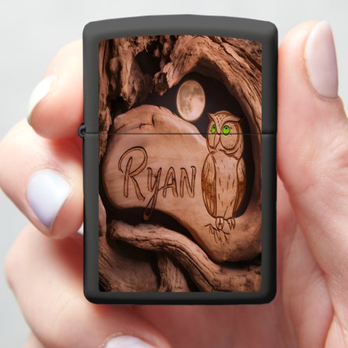 Ryans Moonlit Owl Zippo Lighter