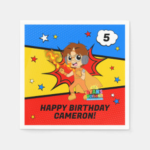 Ryan's World Birthday Napkins