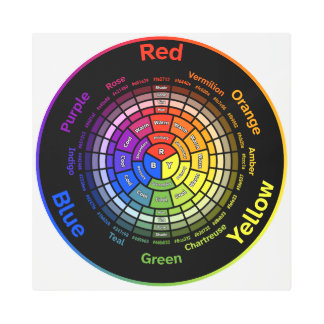 RYB Color Wheel without Title Metal Print