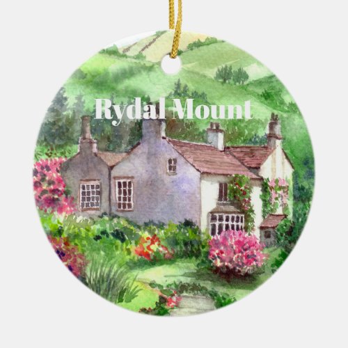 Rydal Mount Garden William Wordsworth Home Ceramic Ornament