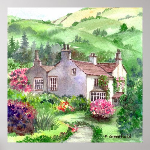 Rydal Mount Home to William Wordsworth in Cumbria Poster