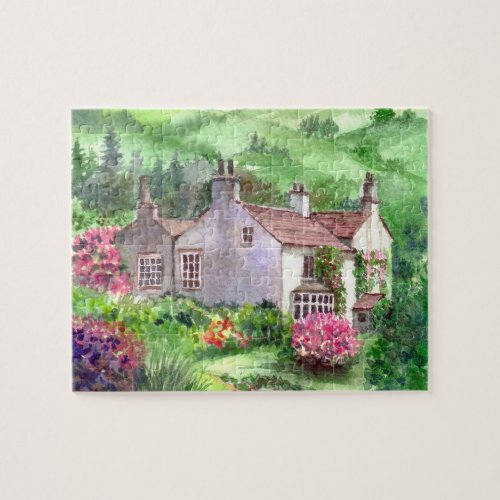 Rydal Mount William Wordsworth Home Watercolour Jigsaw Puzzle