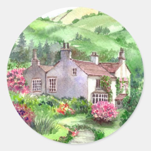 Rydal Mount William Wordsworths Home Classic Round Sticker
