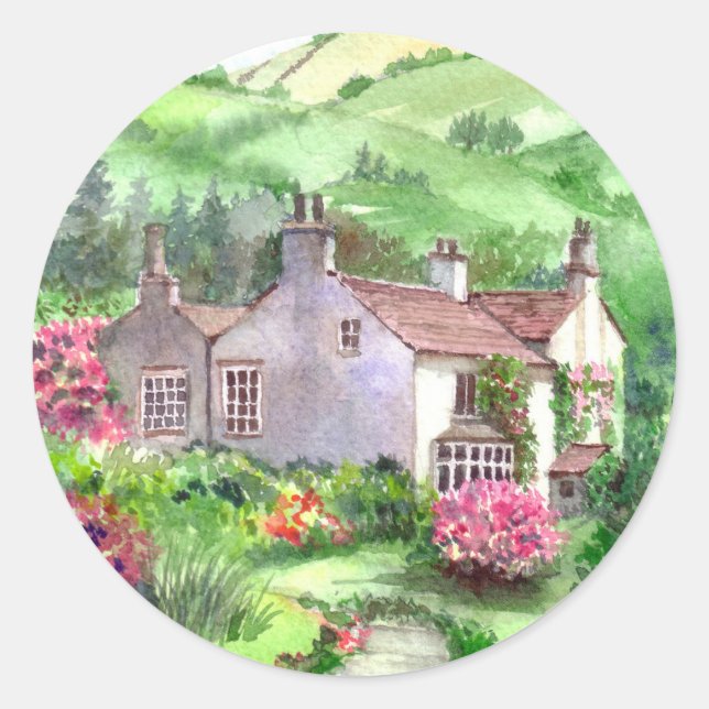 Rydal Mount, William Wordsworth's Home Classic Round Sticker (Front)