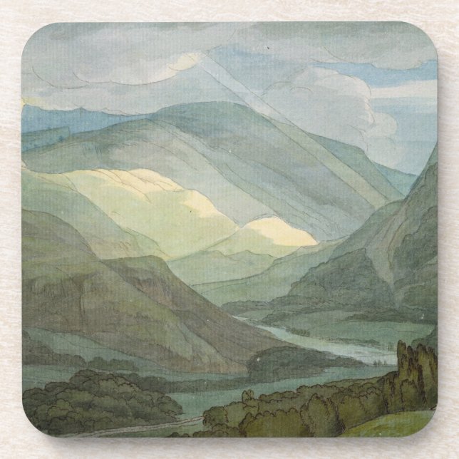 Rydal Water, 1786 (w/c) Beverage Coaster (Front)