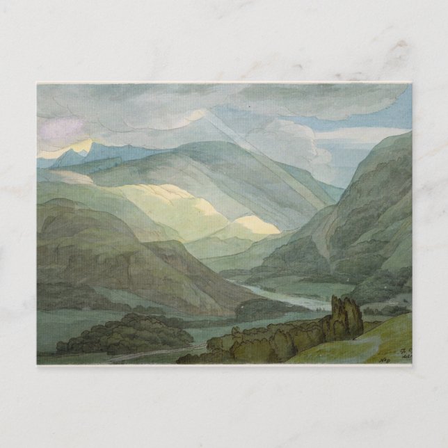 Rydal Water, 1786 (w/c) Postcard (Front)