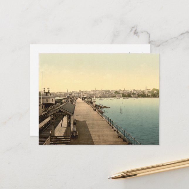 Ryde from the Pier, Isle of Wight, England Postcard (Front/Back In Situ)