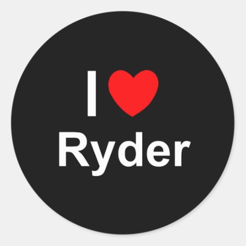 Ryder Classic Round Sticker
