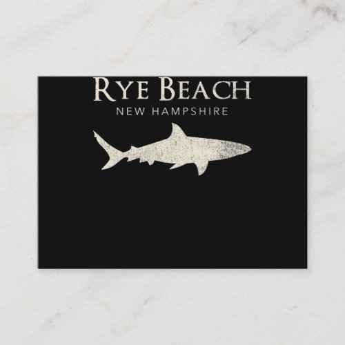 Rye Beach New Hampshire _ Shark Lover Gifts Business Card