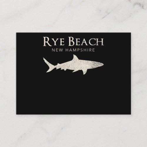 Rye Beach New Hampshire _ Shark Lover Gifts Enclosure Card