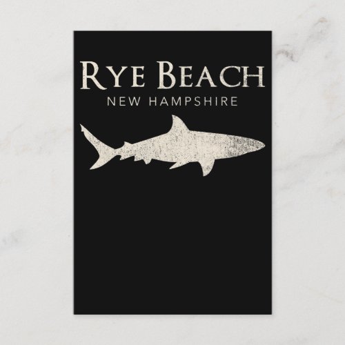 Rye Beach New Hampshire _ Shark Lover Gifts Enclosure Card