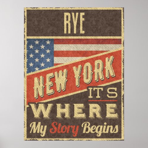 Rye New York Poster