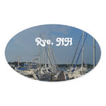 Rye NH Harbor Oval Sticker