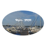 Rye NH Harbor Oval Sticker