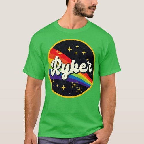 Ryker Rainbow In Space Vintage Style T_Shirt